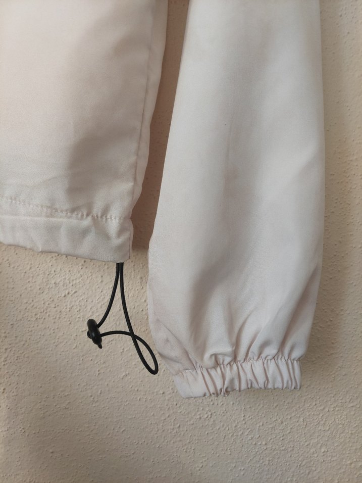 Bayan Paraşüt kumaş kapşonlu spor ceket - Görsel 4