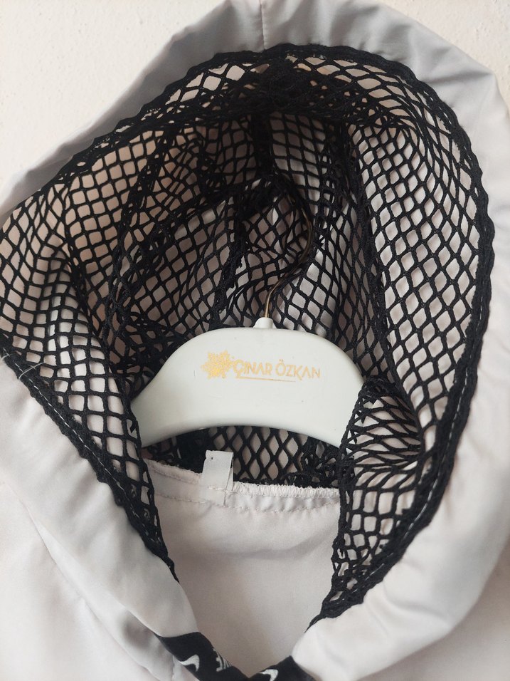 Bayan Paraşüt kumaş kapşonlu spor ceket - Görsel 3