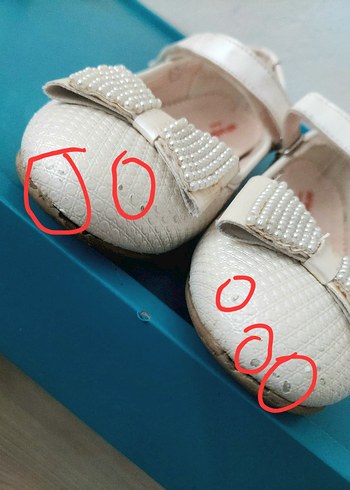 Kız Çocuk Beyaz Fiyonklu Babet Ayakkabı - Görsel 10