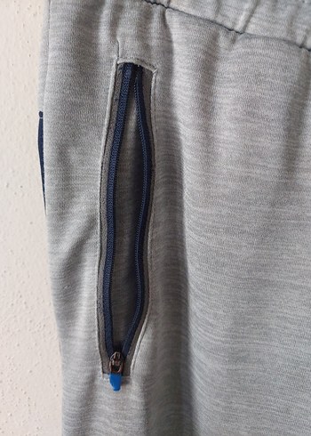 LCW beli lastikli ipli Gri Erkek Spor Sweatpant Fermuarlı Cepli - Görsel 2