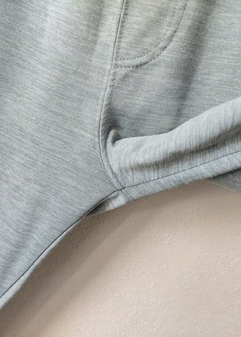 LCW beli lastikli ipli Gri Erkek Spor Sweatpant Fermuarlı Cepli - Görsel 3