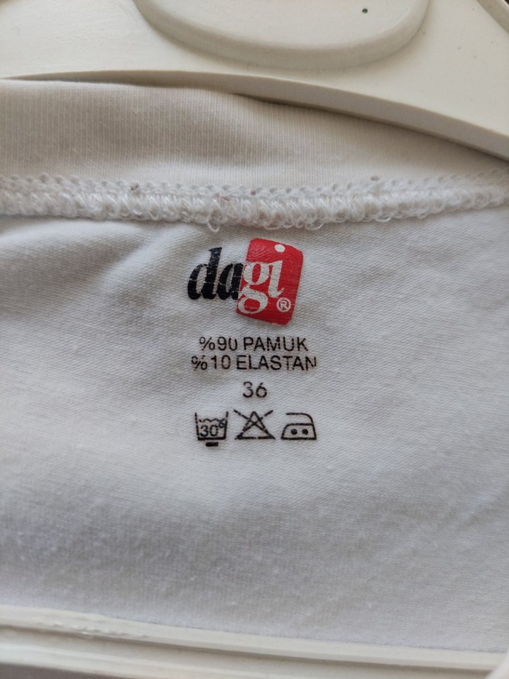 DAGİ Beyaz kız Çocuk İçlik Tişörtü - Görsel 4