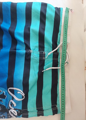 LCW Ocean mavi gradyan cepli şort-mayo - Görsel 7