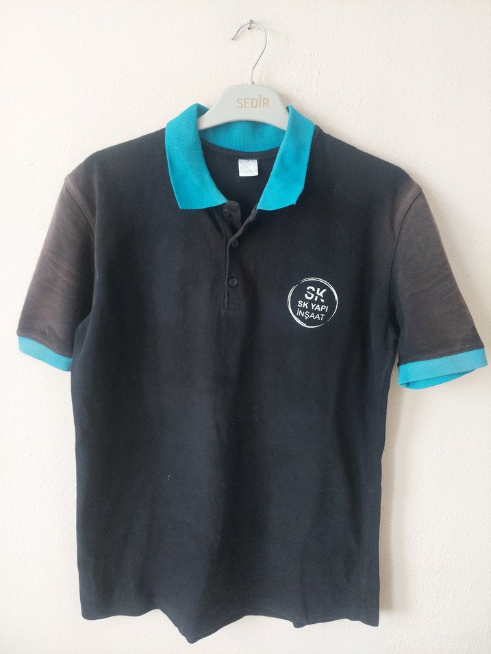 Erkek siyah polo yaka iş-çalışan tshirt - Görsel 2