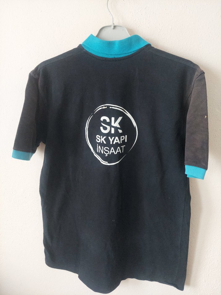 Erkek siyah polo yaka iş-çalışan tshirt - Görsel 3