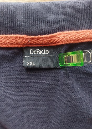 Defacto renk bloklu polo yaka tshirt - Görsel 7