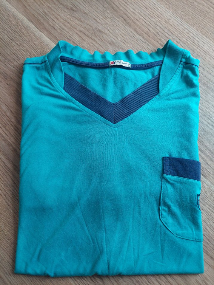 İkiYıldız erkek koyu turkuaz pijama üst - Görsel 5