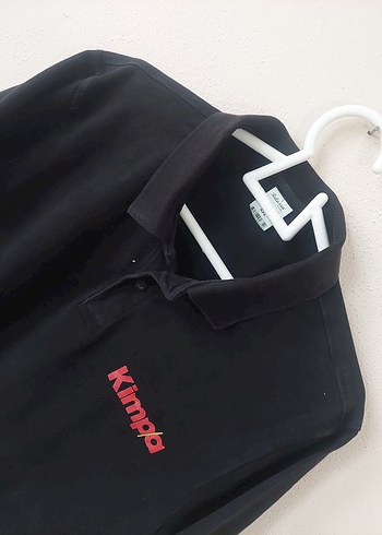 Siyah Kimpa Baskılı iş-çalışan Polo Tişört - Görsel 2