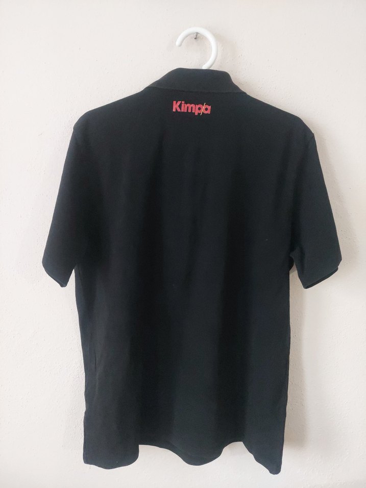 Siyah Kimpa Baskılı iş-çalışan Polo Tişört - Görsel 4