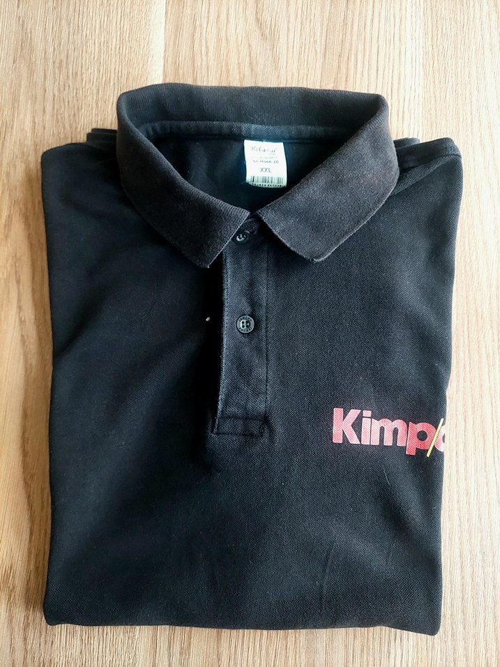 Siyah Kimpa Baskılı iş-çalışan Polo Tişört - Görsel 5