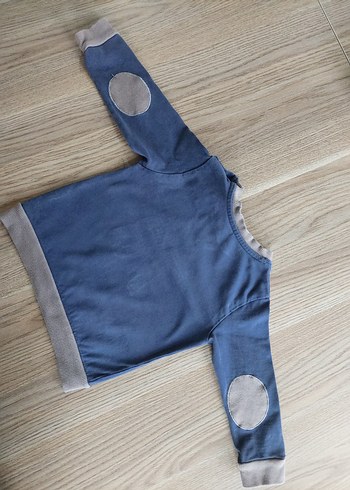 Panço yazı desen yama detaylı sweatshirt - Görsel 5