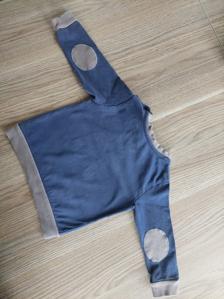 Panço yazı desen yama detaylı sweatshirt - Görsel 5