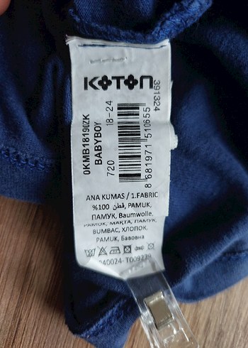 KOTON baby yazı desen sweatshirt-tshirt - Görsel 6