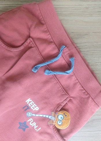 Koton baby beli lastikli sweat pantolon - Görsel 2