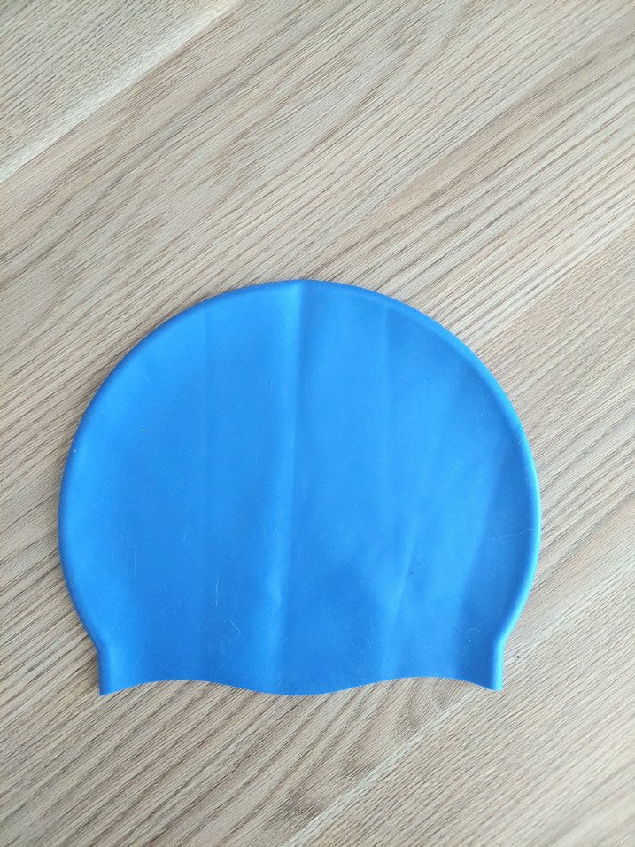 Mavi silikon deniz havuz yüzücü bonesi - Görsel 4