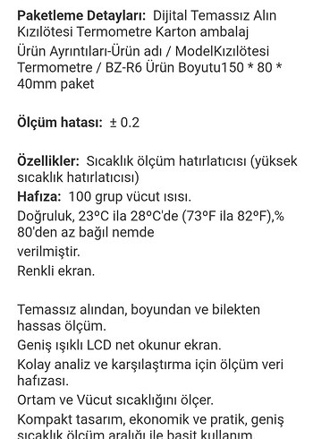 SUNPHOR Temassız Kızılötesi Ateş Ölçer - Görsel 9