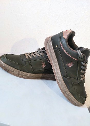 Us Polo Assn erkek Haki renk Sneaker - Görsel 2