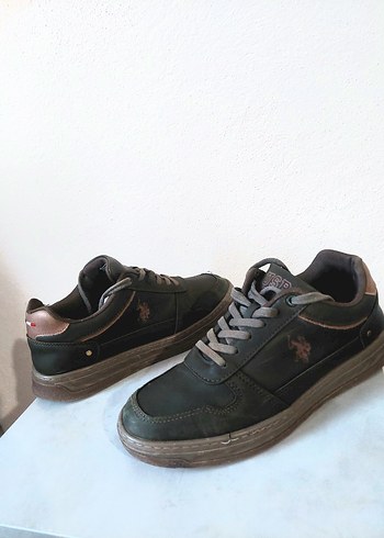 Us Polo Assn erkek Haki renk Sneaker - Görsel 3