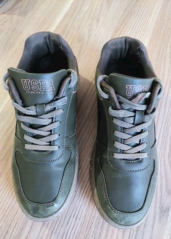 Us Polo Assn erkek Haki renk Sneaker - Görsel 4