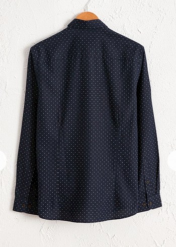 LC Waikiki LCW vision oxford Lacivert Minimalist Desenli Erkek Gömlek