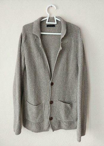 Trendyol Man düğmeli mevsimlik bej hırka - Görsel 3