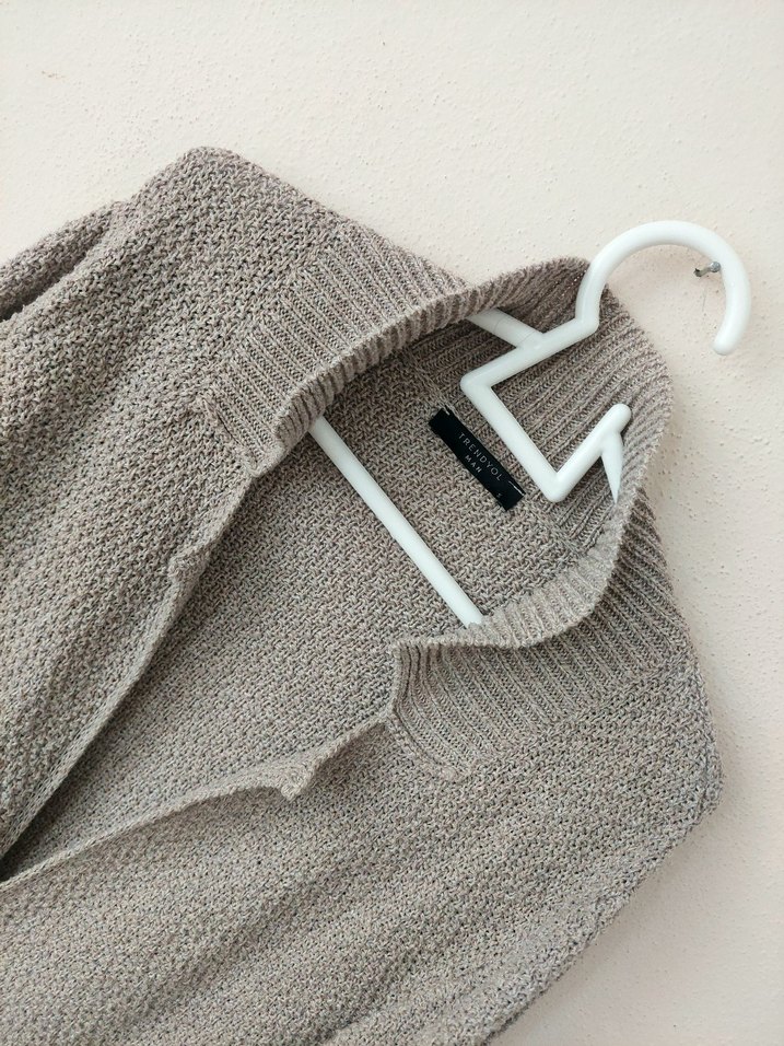 Trendyol Man düğmeli mevsimlik bej hırka - Görsel 5