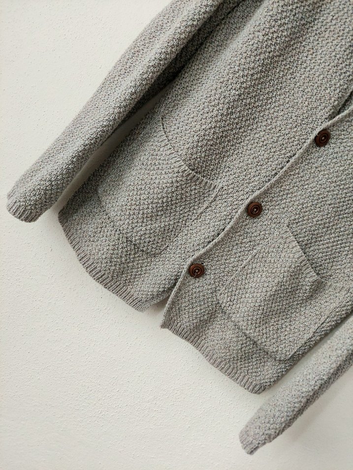 Trendyol Man düğmeli mevsimlik bej hırka - Görsel 4