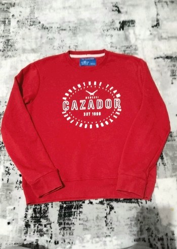 CAZADOR erkek logo baskılı sweatshirt - Görsel 2