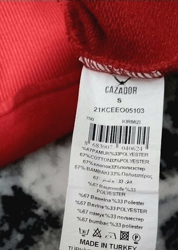 CAZADOR erkek logo baskılı sweatshirt - Görsel 5