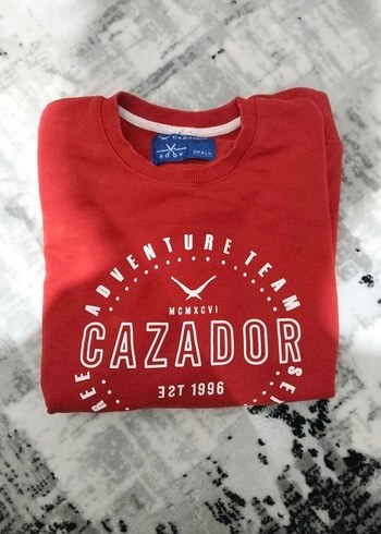 CAZADOR erkek logo baskılı sweatshirt - Görsel 3