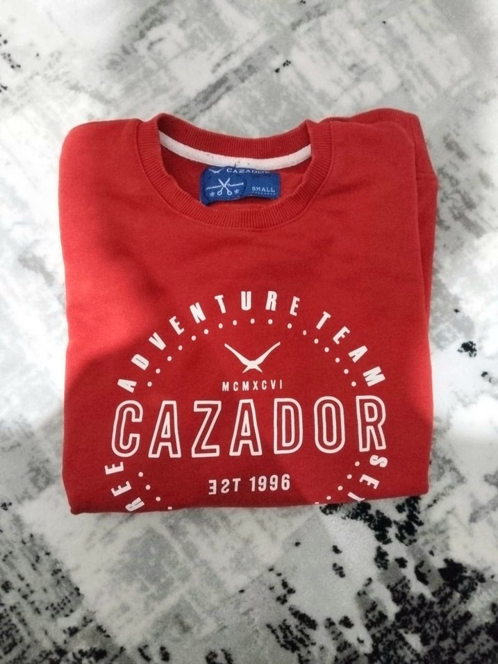 CAZADOR erkek logo baskılı sweatshirt - Görsel 3