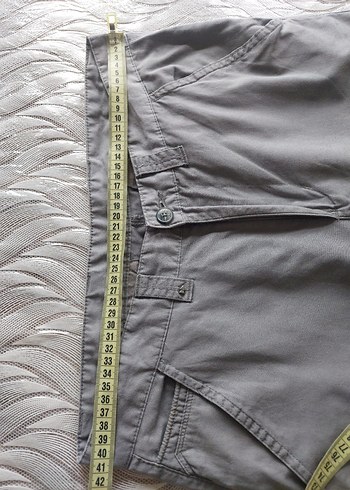 DEFACTO erkek gri ince chino pantolon - Görsel 7