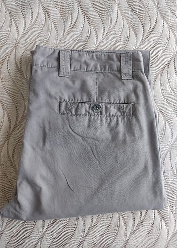 DEFACTO erkek gri ince chino pantolon - Görsel 5