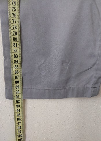 DEFACTO erkek gri ince chino pantolon - Görsel 8