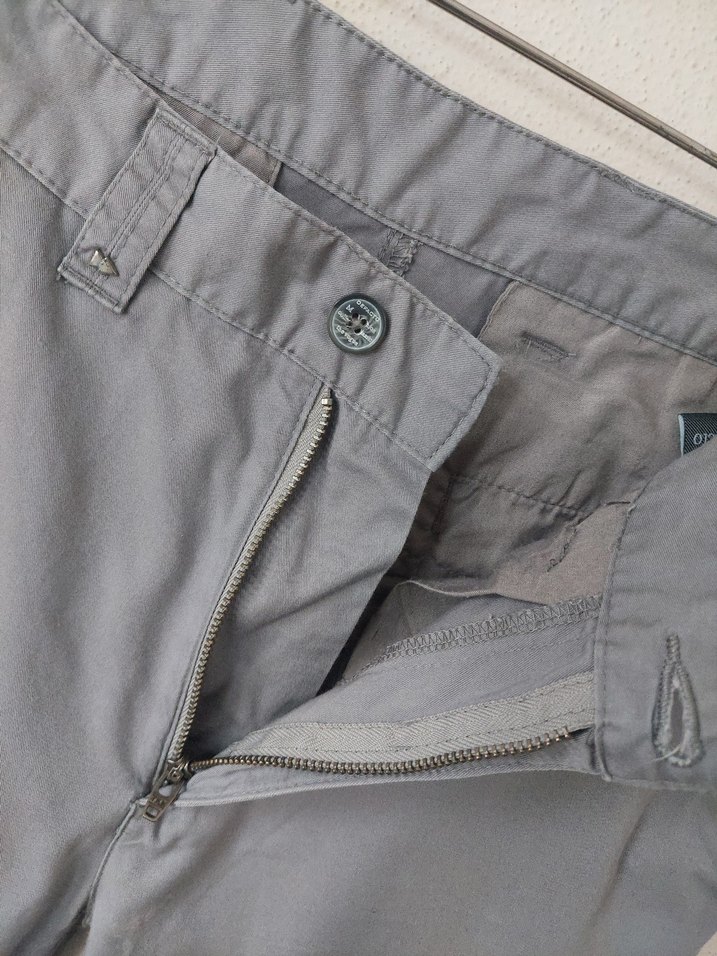 DEFACTO erkek gri ince chino pantolon - Görsel 4