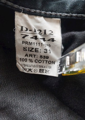 TRUSSARDİ jeans erkek siyah kot pantolon - Görsel 9