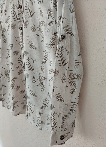 LCW yaprak desen çocuk gömlek - Görsel 3