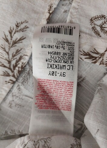 LCW yaprak desen çocuk gömlek - Görsel 5