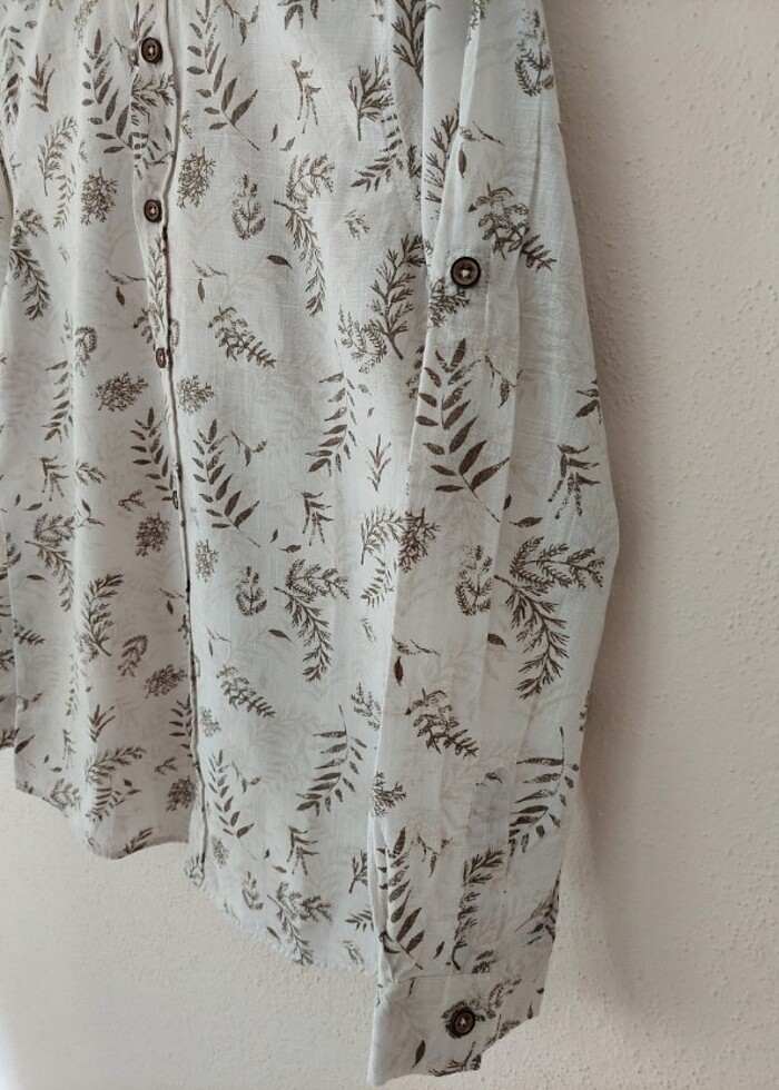 LCW yaprak desen çocuk gömlek - Görsel 3