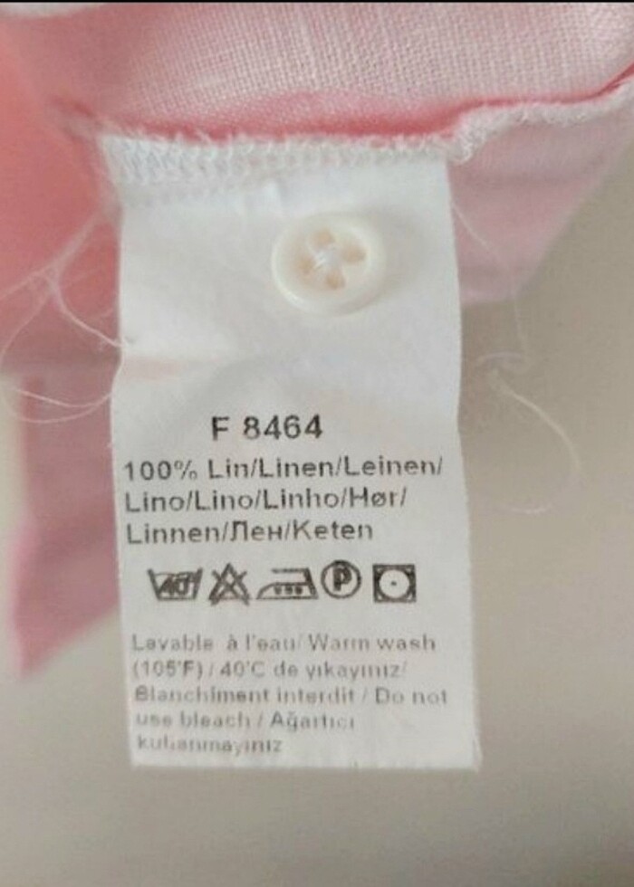 LACOSTE bayan keten gömlek  - Görsel 5