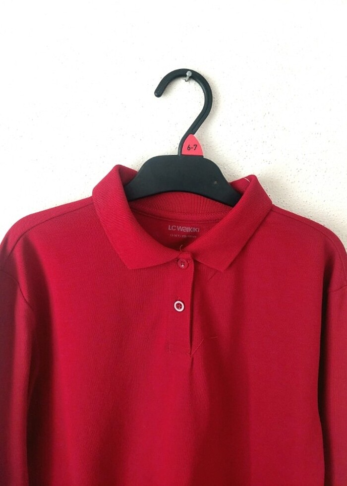 LCW kız çocuk polo yaka okul sweatshirt - Görsel 4