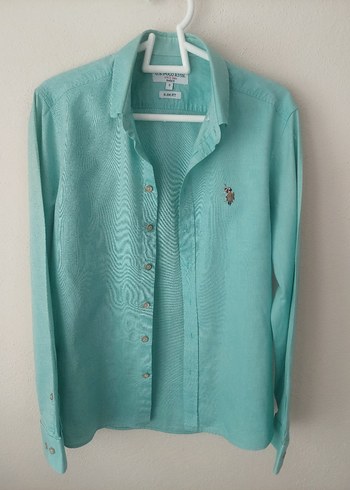 Us Polo Assn erkek açık turkuaz gömlek