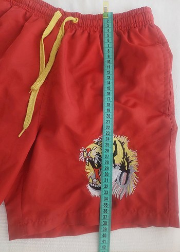 GUCCİ baskılı kaplan işlemeli retro Şort - Görsel 11