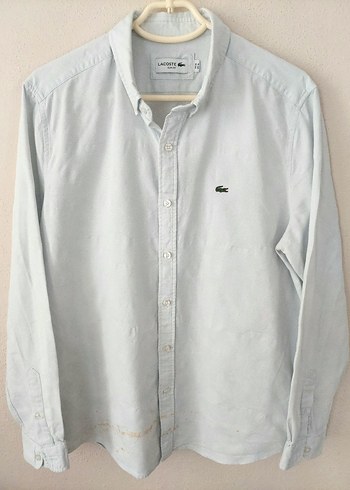 LACOSTE erkek dokulu-desenli gömlek
