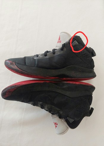 37 Beden kırmızı Renk ADIDAS ortholite basktbol-spor ayakkabı 38.5 numara