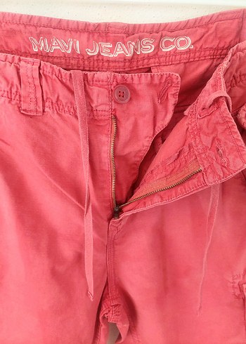 Mavi jeans kiremit rengi kargo Şort - Görsel 4