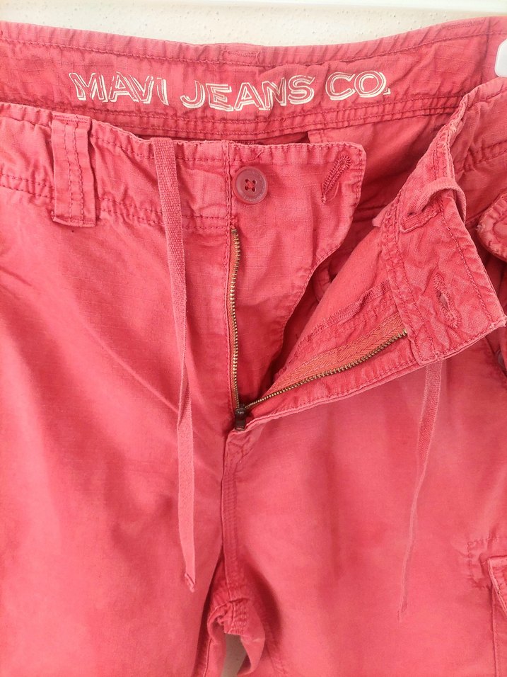 Mavi jeans kiremit rengi kargo Şort - Görsel 4