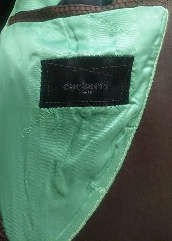 Cacharel erkek nakış Armalı U cepli Vizon renk ceket - Görsel 7