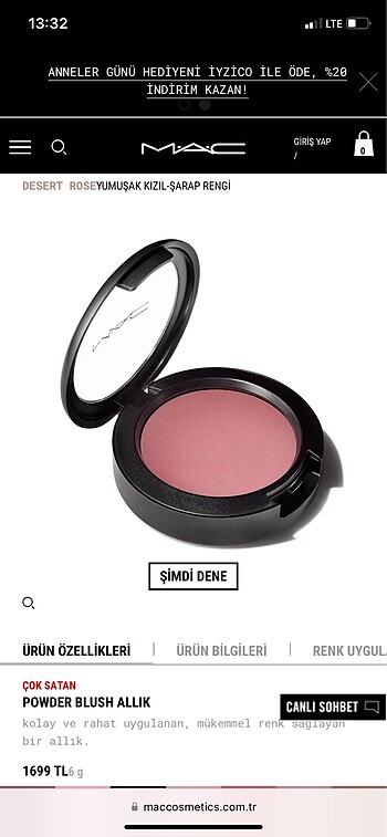 Beden Renk Mac allık