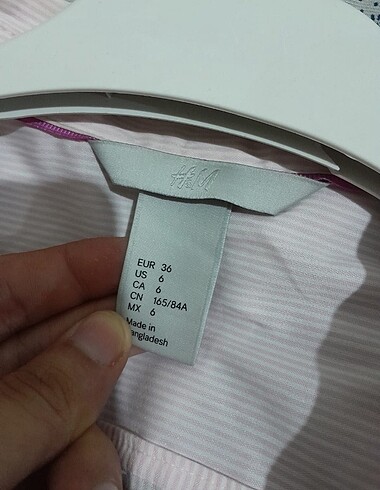 H&M s beden h&m gömlek toz pembe yeni hiç kullanılmadı. sorunsuz h&M